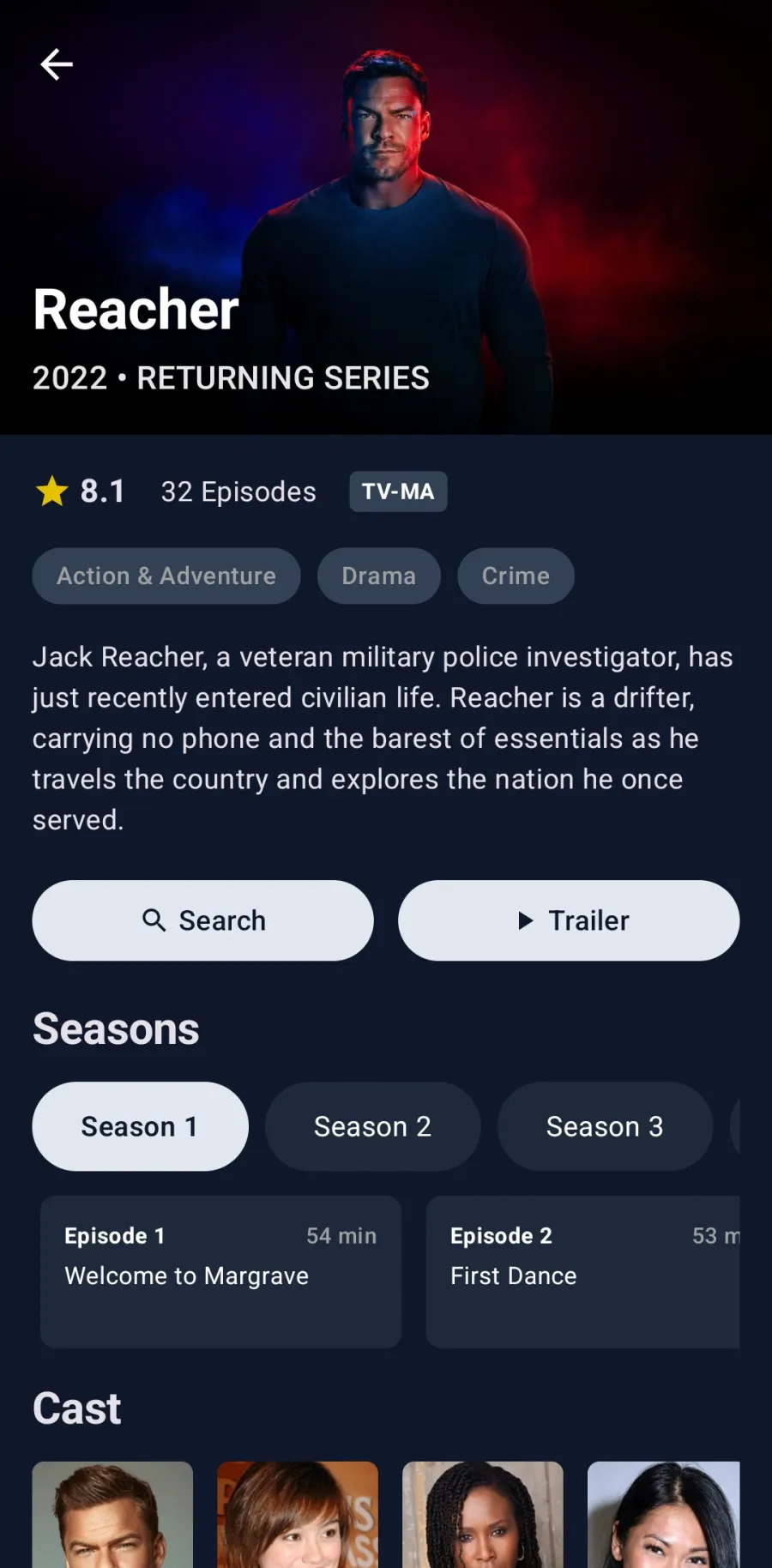 EchoGram show detail with rating, seasons and cast